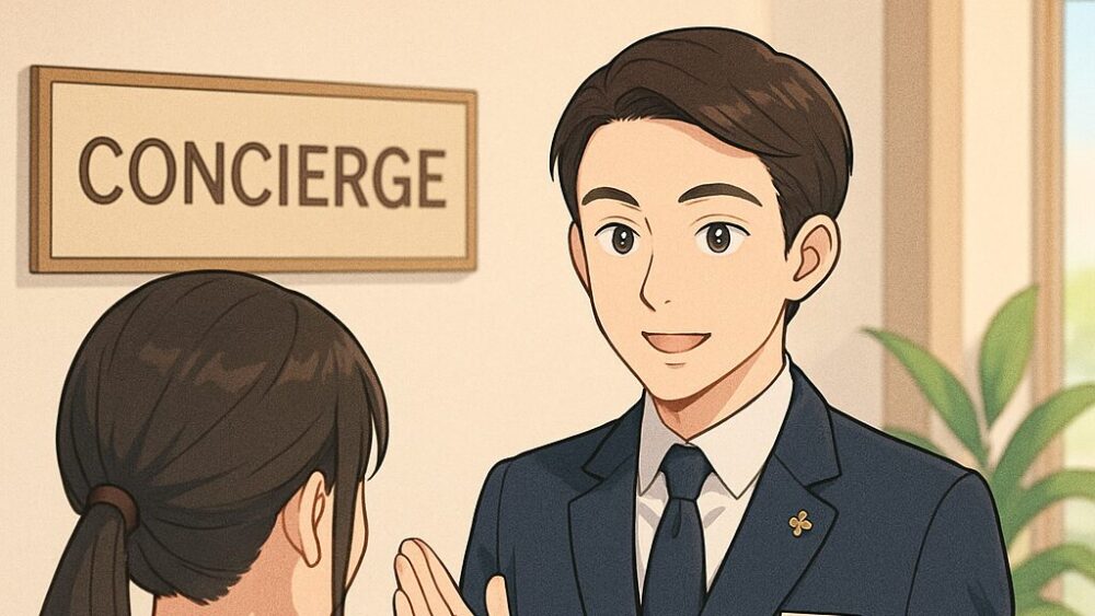 ホテルで働く人の画像