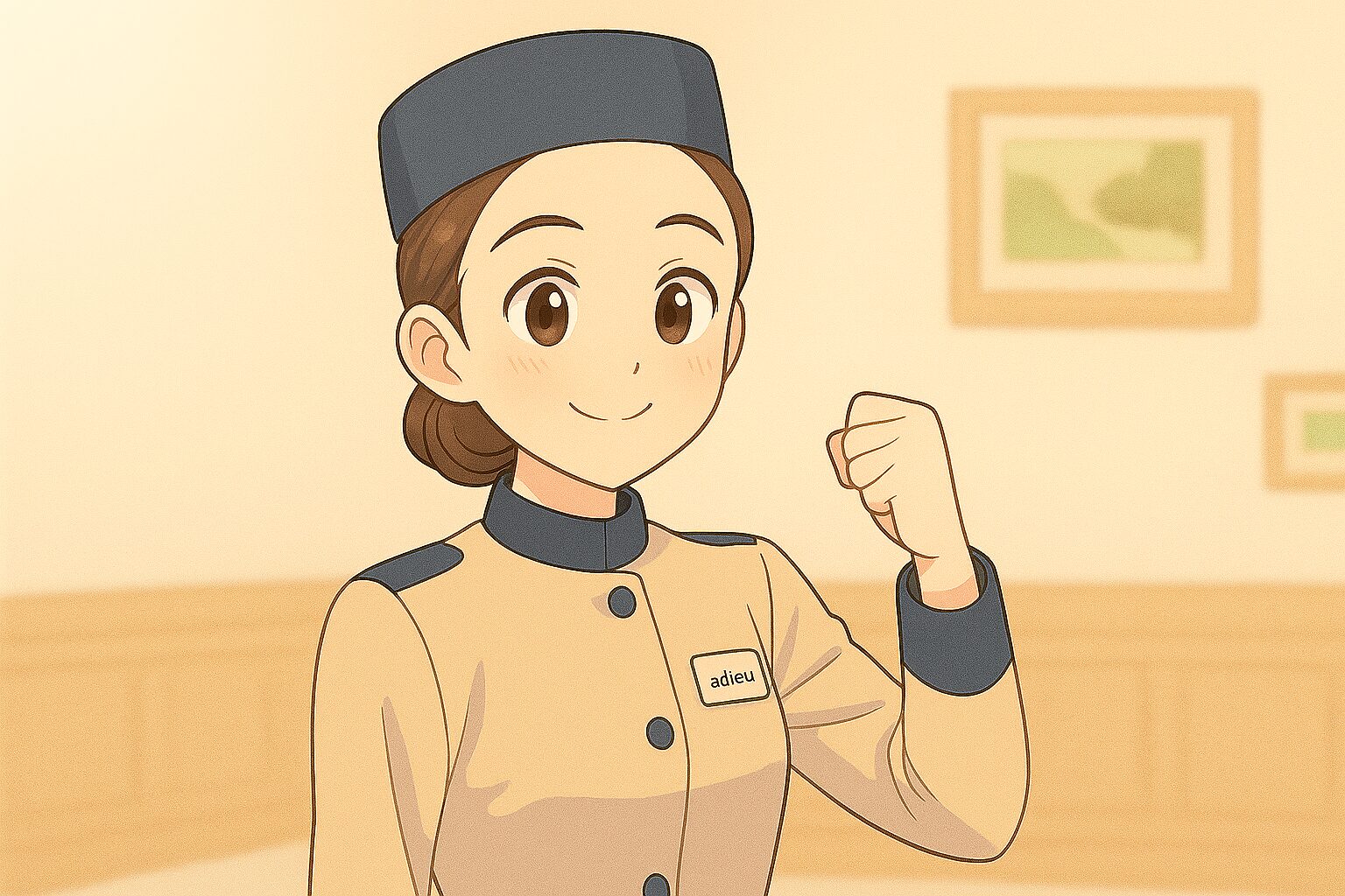 意欲的なクロークスタッフ
