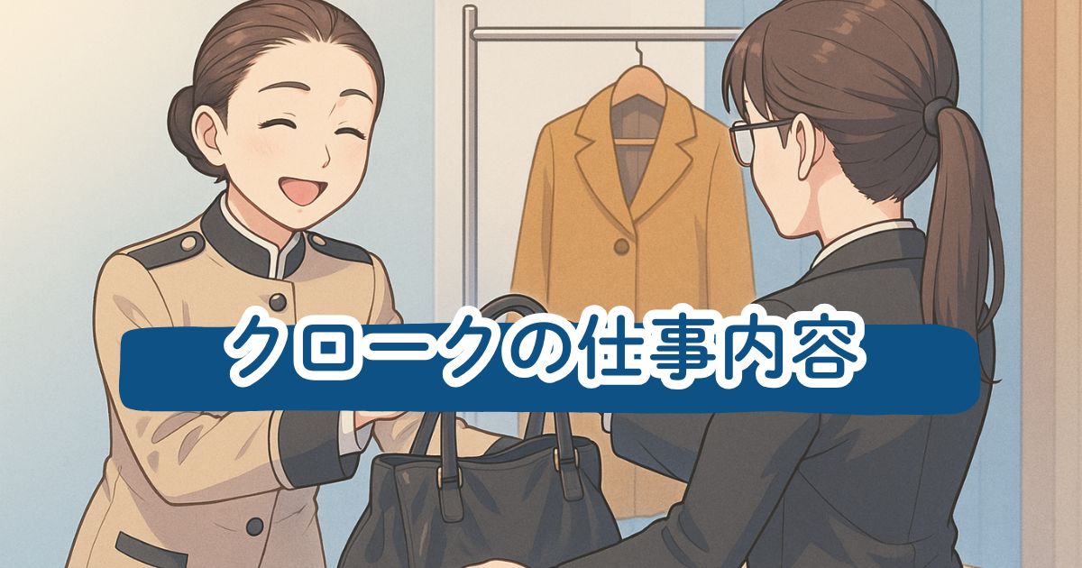 クロークの仕事内容